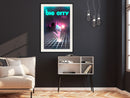 Poster - Night Fever  - zwart passepartout