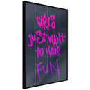 Poster - What Girls Want  - zwart