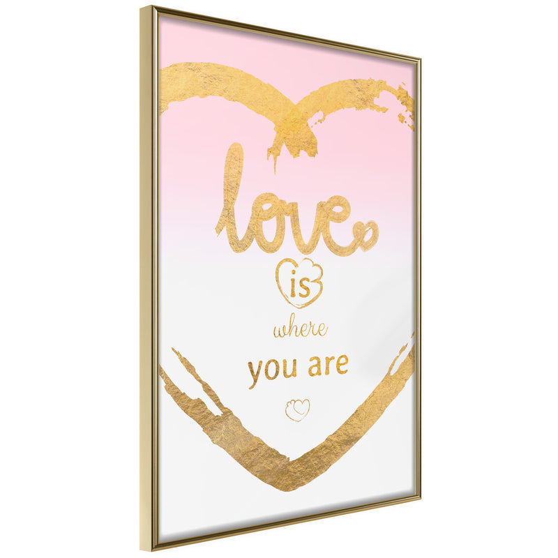 Poster - Ubiquitous Love II  - goud