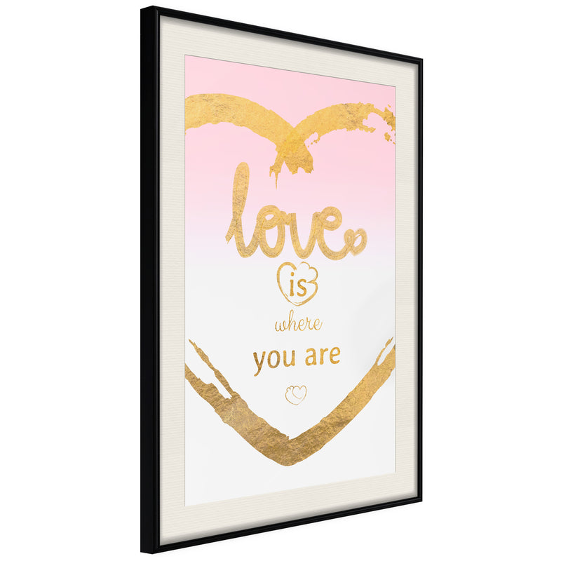 Poster - Ubiquitous Love II  - zwart passepartout