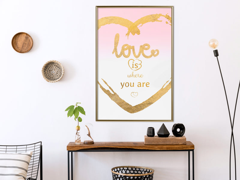 Poster - Ubiquitous Love II  - goud