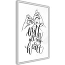 Poster - United With Love  - wit