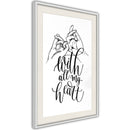 Poster - United With Love  - wit passepartout