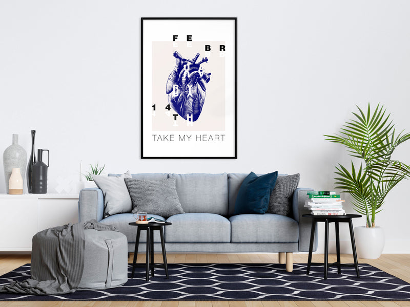 Poster - Valentine's Day  - zwart