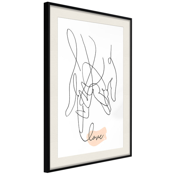 Poster - Complicated Love  - zwart passepartout