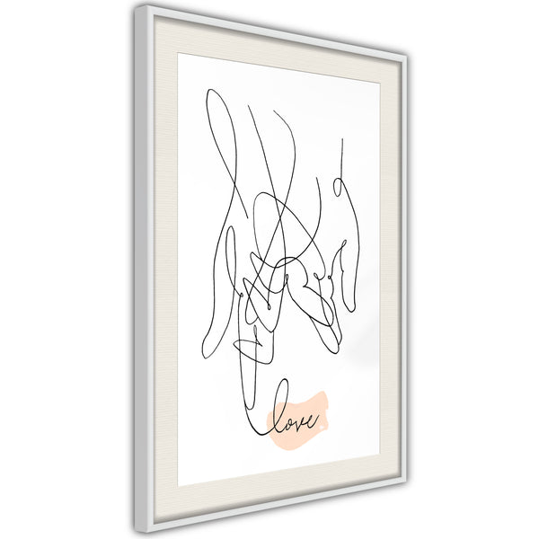Poster - Complicated Love  - wit passepartout
