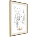 Poster - Complicated Love  - goud passepartout