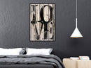 Poster - Vintage: Love  - zwart