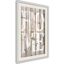 Poster - Vintage: Home  - wit passepartout