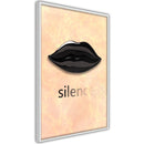 Poster - Silent Lips  - wit
