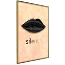 Poster - Silent Lips  - goud