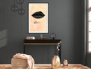 Poster - Silent Lips  - zwart passepartout