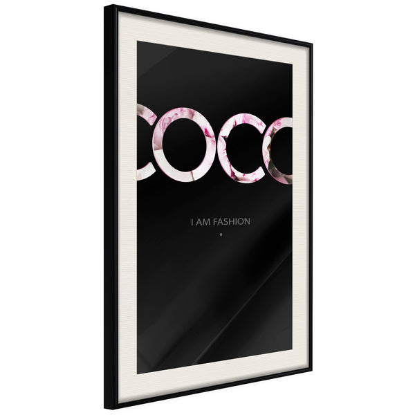 Poster - Coco  - zwart passepartout