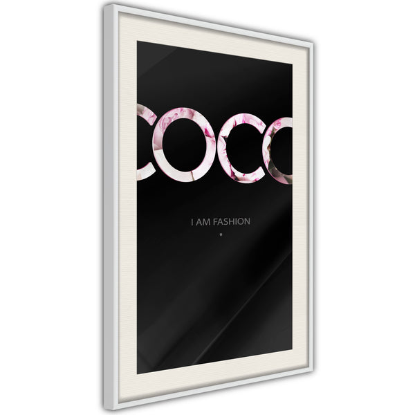 Poster - Coco  - wit passepartout
