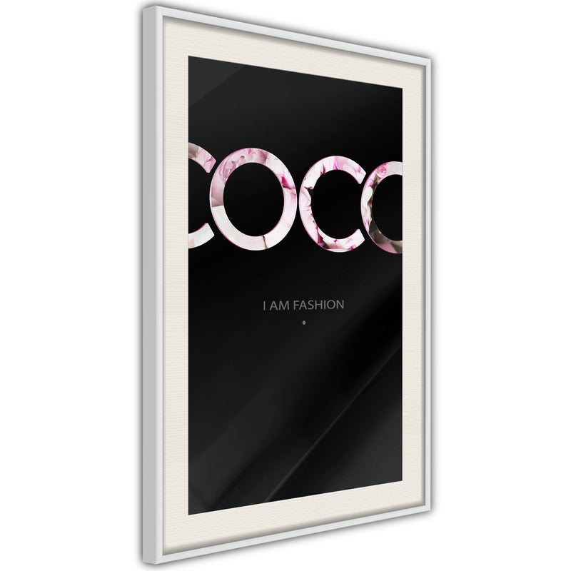 Poster - Coco  - wit passepartout
