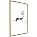 Poster - So Good  - goud