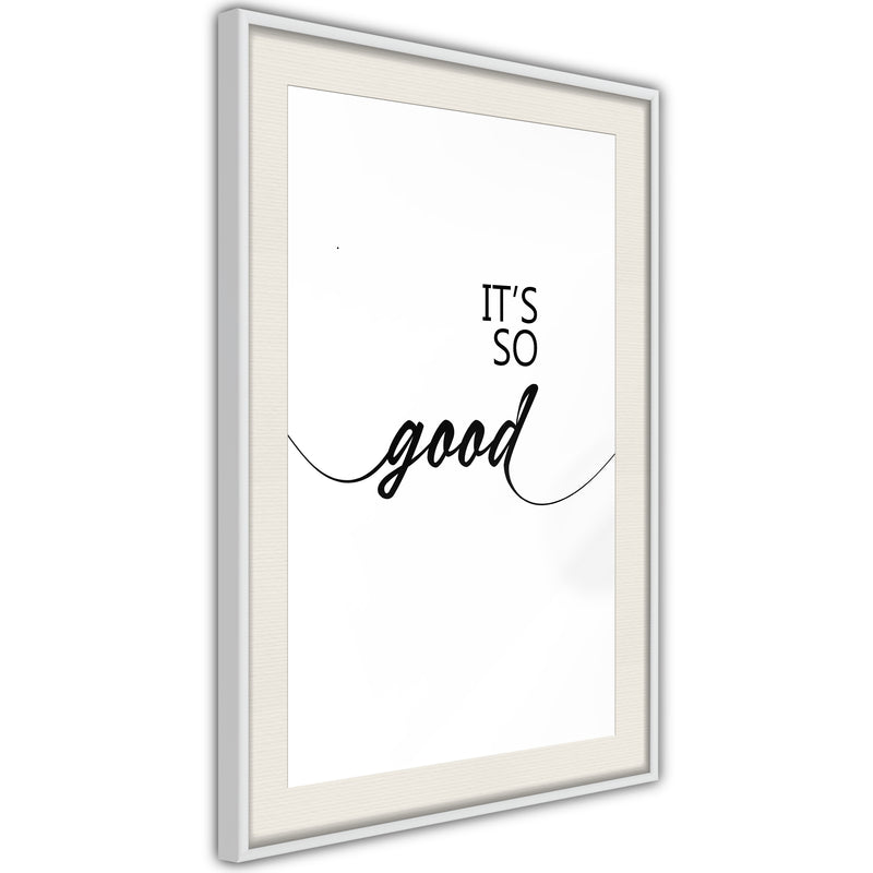 Poster - So Good  - wit passepartout