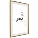 Poster - So Good  - goud passepartout