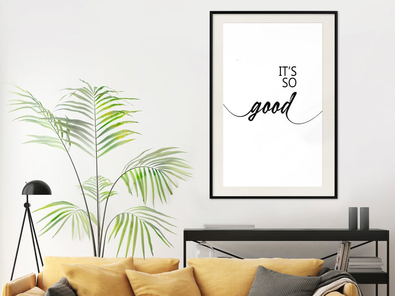 Poster - So Good  - zwart passepartout