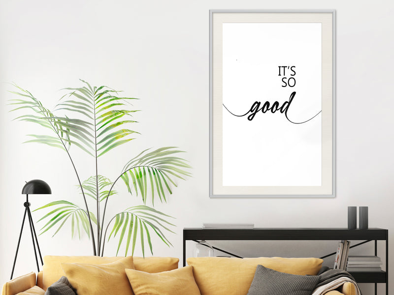 Poster - So Good  - wit passepartout