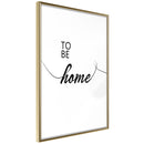 Poster - To Be Home  - goud