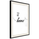 Poster - To Be Home  - zwart passepartout