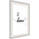 Poster - To Be Home  - wit passepartout