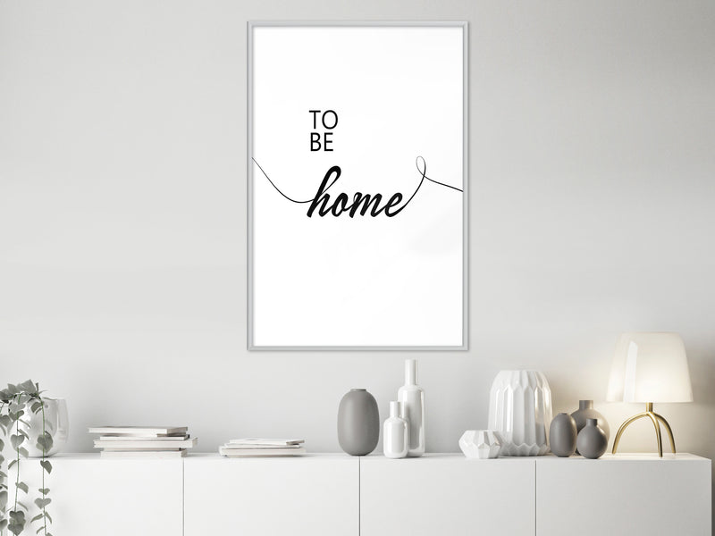 Poster - To Be Home  - wit