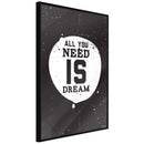 Poster - All You Need  - zwart