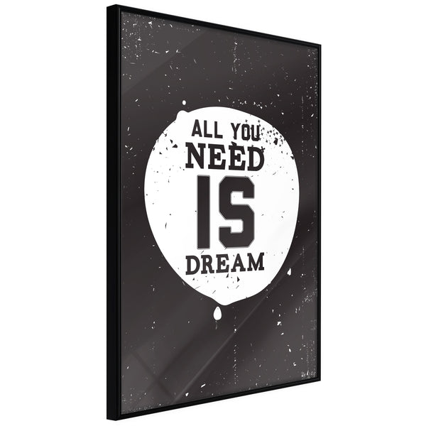 Poster - All You Need  - zwart