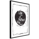 Poster - Life  - zwart