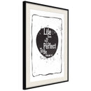 Poster - Life  - zwart passepartout