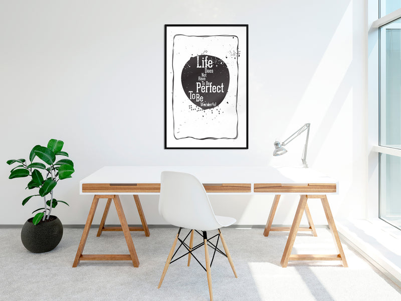 Poster - Life  - zwart
