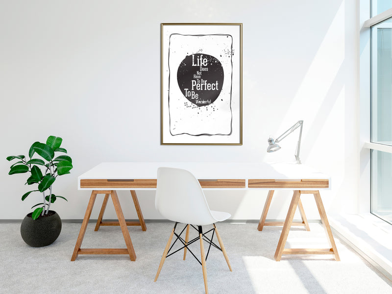 Poster - Life  - goud