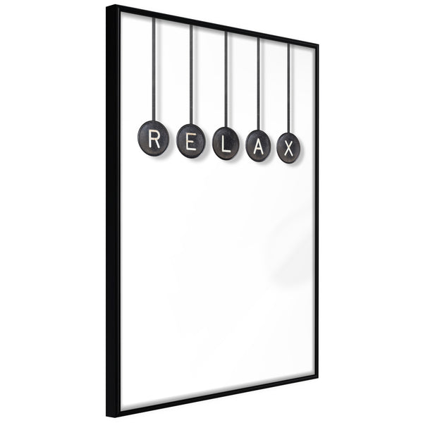 Poster - Relax  - zwart