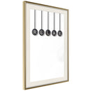 Poster - Relax  - goud passepartout