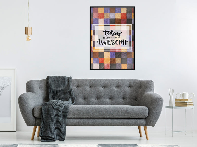 Poster - Today II  - zwart