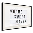 Poster - There is No Place Like Home  - zwart passepartout