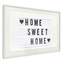 Poster - There is No Place Like Home  - wit passepartout