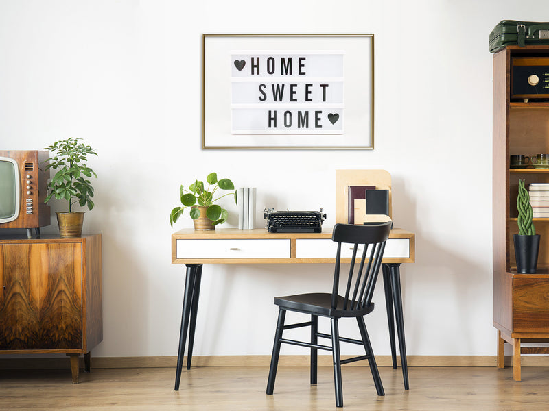 Poster - There is No Place Like Home  - goud