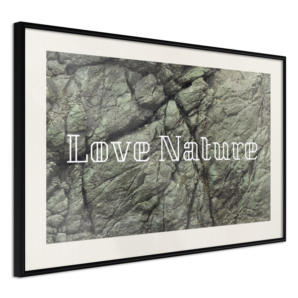 Poster - Nature  - zwart passepartout