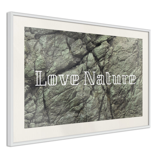 Poster - Nature  - wit passepartout