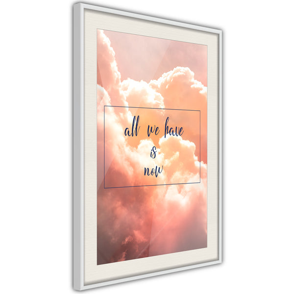 Poster - Present  - wit passepartout