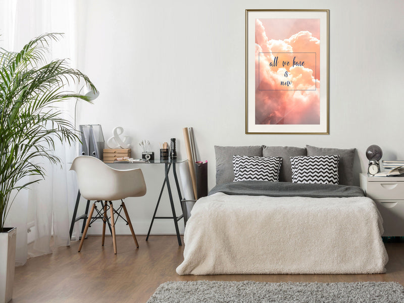 Poster - Present  - goud passepartout
