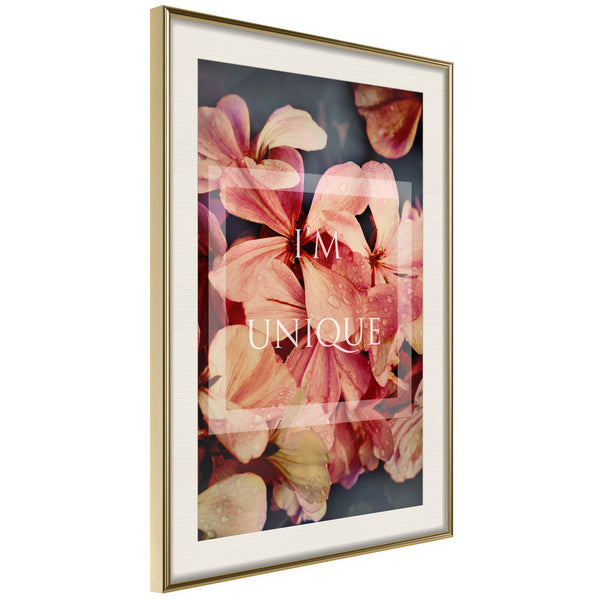 Poster - Believe It  - goud passepartout