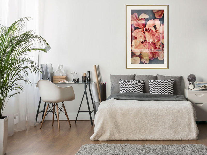 Poster - Believe It  - goud passepartout