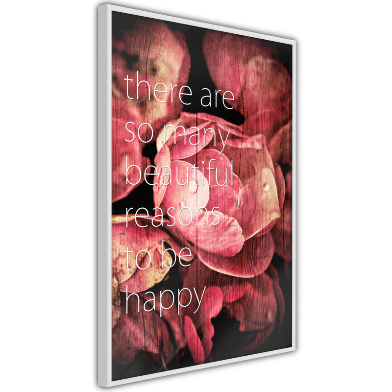 Poster - Many Reasons to Be Happy  - wit