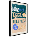 Poster - Dreams Know the Way  - zwart passepartout