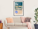 Poster - Dreams Know the Way  - zwart passepartout