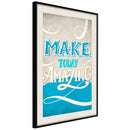 Poster - Today I  - zwart passepartout